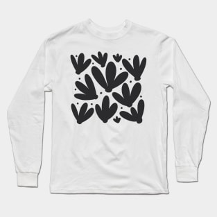 Abstract monochrome tulips Long Sleeve T-Shirt
